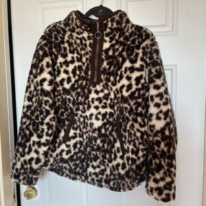 Leopard-Pattern Pullover